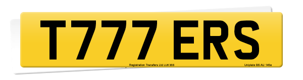 Registration number T777 ERS